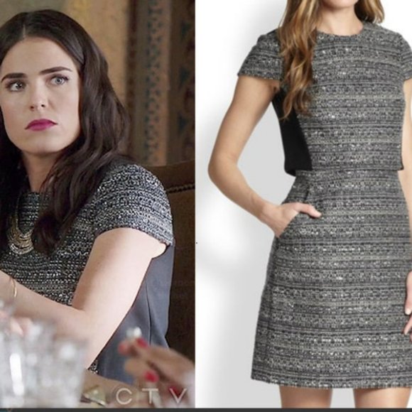 Tory Burch Deandra Boucle Knit Tweed Dress - Picture 4 of 6